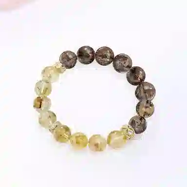 【招财转运】 金师傅 串珠手饰 财源滚滚新中式国潮复古气质优雅简约百搭 小众轻奢设计高级感#好运 黄水晶 手串 男女同款情侣款