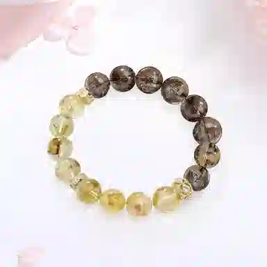 【招财转运】 金师傅 串珠手饰 财源滚滚新中式国潮复古气质优雅简约百搭 小众轻奢设计高级感#好运 黄水晶 手串 男女同款情侣款