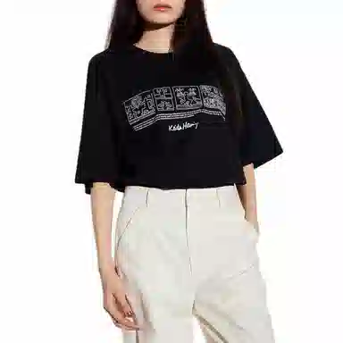 UNIQLO Keith Haring Black Tee