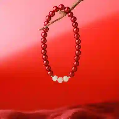 凤凰涅磐 转运珠 国潮紫金砂串珠  新中式平安转运佛珠念珠 如意文玩 再造辰砂朱砂 玉石手串 女款