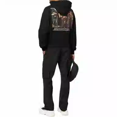 OFF-WHITE Logo Hoodie Black