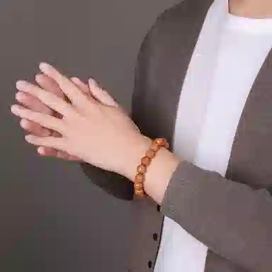 木盛缘 手工精雕弥勒佛财神佛珠 猴头核桃 手串 男女同款情侣款