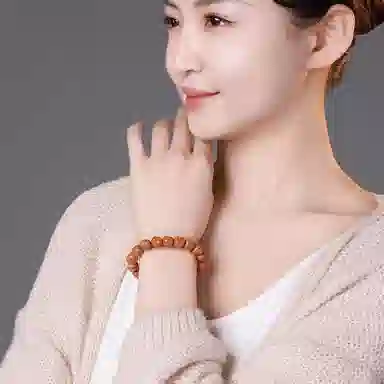 木盛缘 手工精雕弥勒佛财神佛珠 猴头核桃 手串 男女同款情侣款