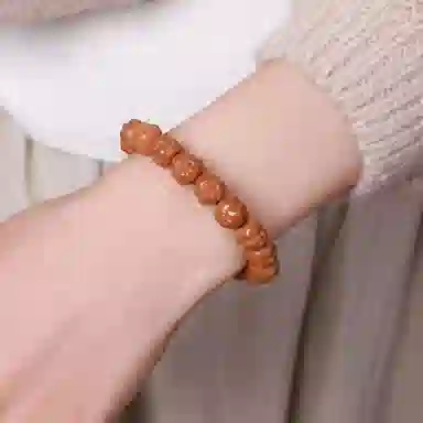 木盛缘 手工精雕弥勒佛财神佛珠 猴头核桃 手串 男女同款情侣款