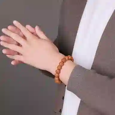 木盛缘 手工精雕弥勒佛财神佛珠 猴头核桃 手串 男女同款情侣款