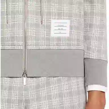 Thom Browne SS22 Hoodie Light Grey