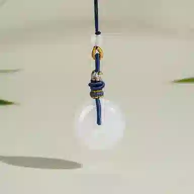 梦金园 平安扣汽车项坠挂件 复古中式国潮设计车载车饰品 玉髓 吊坠 男女同款情侣款