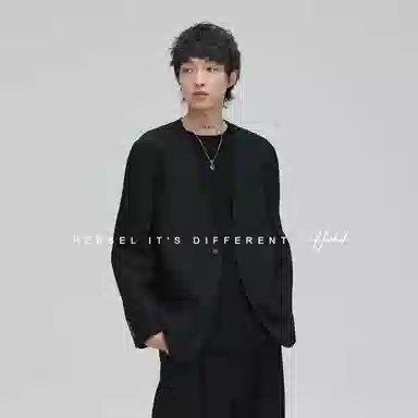 HERBEL Loose Fit Blazer Black