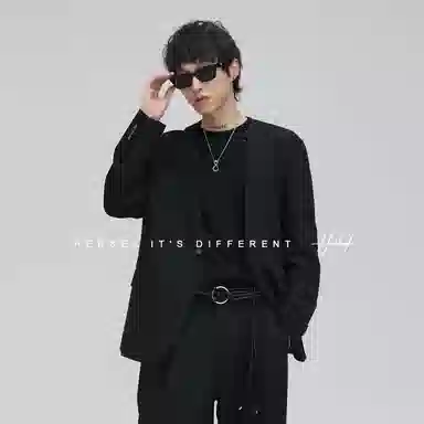 HERBEL Loose Fit Blazer Black