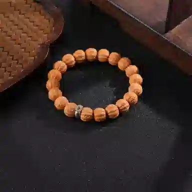 檀纳 【收藏级文玩】招财京八棱精雕手感 财源滚滚转运文玩原籽雕刻 猴头核桃 手串 男女同款情侣款