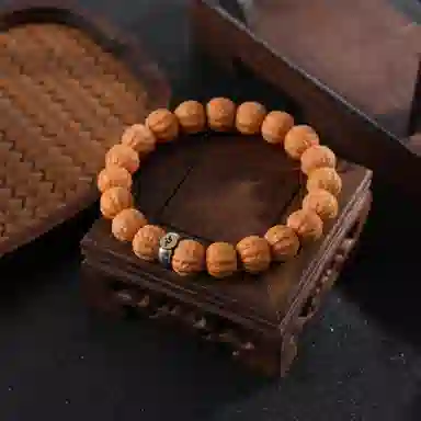 檀纳 【收藏级文玩】招财京八棱精雕手感 财源滚滚转运文玩原籽雕刻 猴头核桃 手串 男女同款情侣款