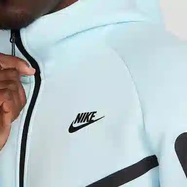 Nike Tech Hoodie Glacier Blue Black