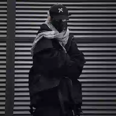 吉业重工 废土风下摆磨破假两件连帽宽松长袖夹克外套 男女同款