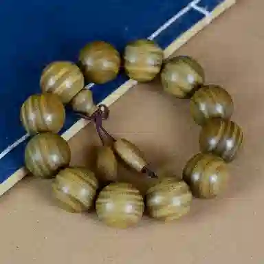 鶄鲤 佛珠 绿檀 手串 男女同款情侣款