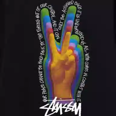 Stussy Peace Sign Crew