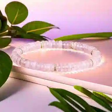 喜宝春花 药片串珠 粉水晶 手串 女款