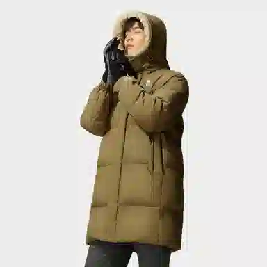 CAMEL Warm Fleece Series Down Jacket