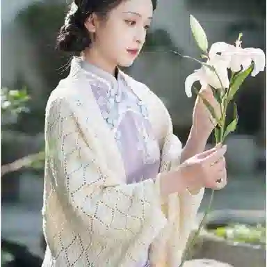 北极绒 复古中式外搭春秋季镂空时尚简约文艺优雅气质针织开衫外搭 披肩 女款