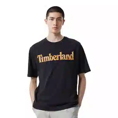 Timberland Letter Loose Crew Tee Black