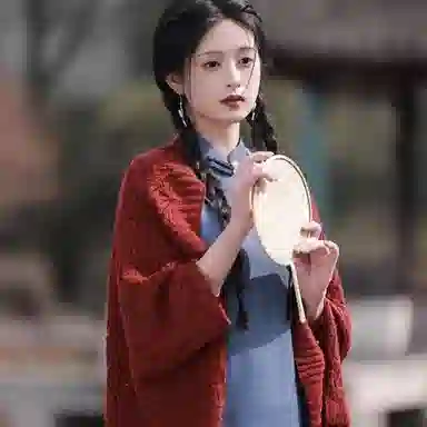 北极绒 复古中式外搭春秋季镂空时尚简约文艺优雅气质针织开衫外搭 披肩 女款