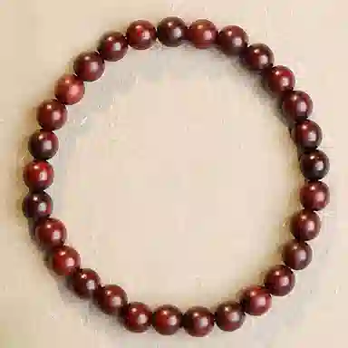 木盛缘 高油高密佛珠单圈文玩 小叶紫檀 名贵木作手串 男女同款情侣款