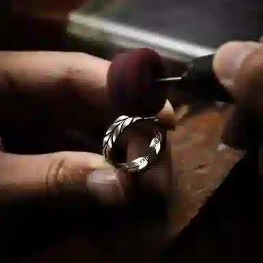 IDEAGEMER Wheat Ear Ring