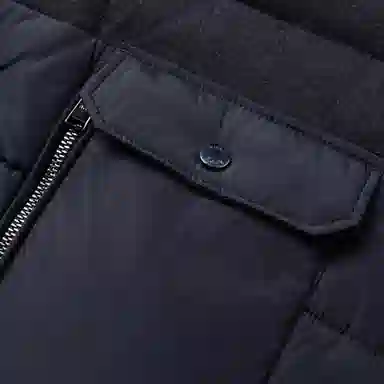HUGO BOSS Water-Repellent Padded Jacket In Mixed Materials