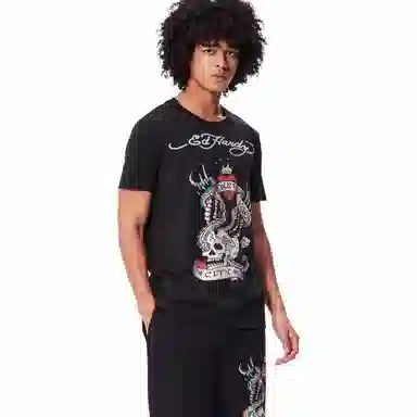 Ed Hardy FW24 Black Tee