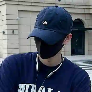 【学院风藏青色集】 啄木鸟 简约百搭书卷气质显肤白 日韩潮流设计休闲时尚软顶宽檐大头围巾显脸小遮阳防晒 棉 鸭舌帽 男女同款情侣款