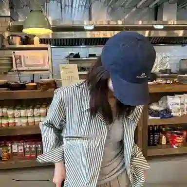 【学院风藏青色集】 啄木鸟 简约百搭书卷气质显肤白 日韩潮流设计休闲时尚软顶宽檐大头围巾显脸小遮阳防晒 棉 鸭舌帽 男女同款情侣款