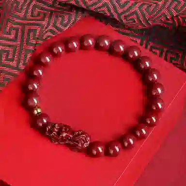 恋朵 国风新中式 招财貔貅 诸事顺利 高级感#好运 再造辰砂朱砂 手串 男女同款情侣款