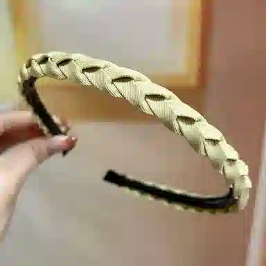 如花梦 发捆洗脸专用压发头箍高级感带齿防滑碎发发卡头饰 布艺 发箍 女款