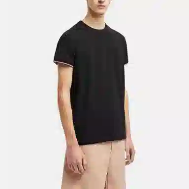 Moncler 3-Color Trimmed Cotton T-Shirt T