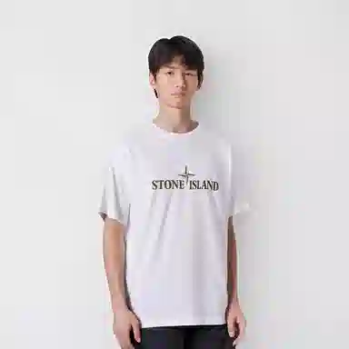 Stone Island FW24 Logo Crewneck T-Shirt White