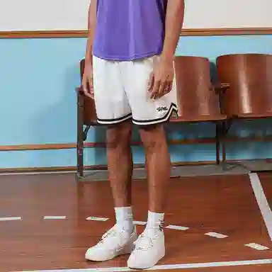 TIP-OFF Letter Pattern Elastic Casual Shorts