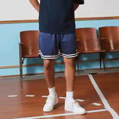 TIP-OFF Letter Pattern Elastic Casual Shorts