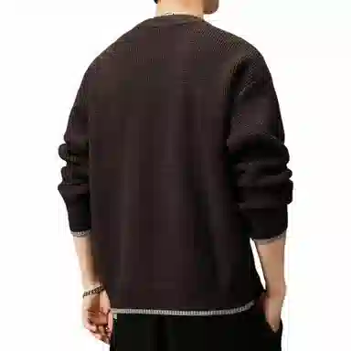 贵色 高级感美式休闲宽松针织衫 男款