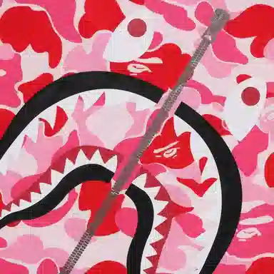 A BATHING APE Shark WGM Camo T-Shirt