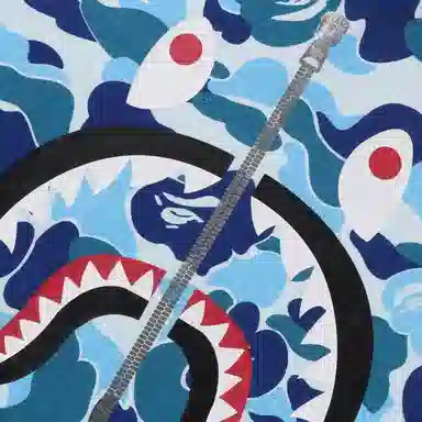 A BATHING APE Shark WGM Camo T-Shirt