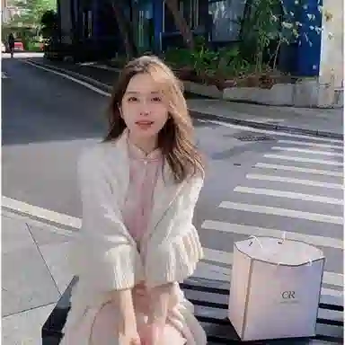 北极绒 高级感复古时尚三角开衫纯色温柔文艺甜美针织洋气春秋季森系 披肩 女款