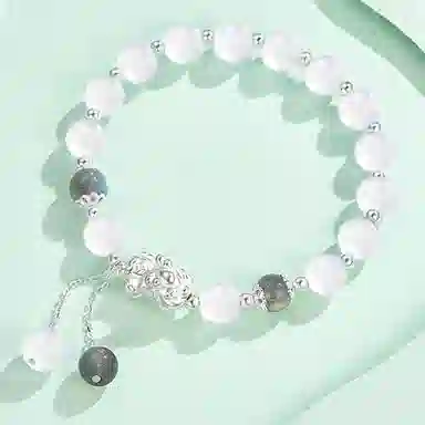 中国珠宝 貔貅幸福如意平安喜乐国风雅韵清新脱俗 色泽亮丽精湛工艺 整体华而不炫 猫眼石 手串 男女同款情侣款