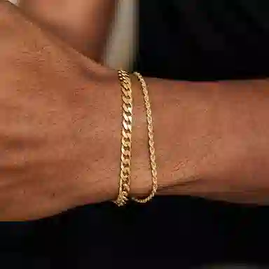 IDEAGEMER Cuba Chain Bracelet
