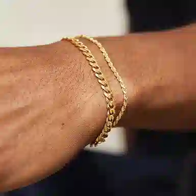 IDEAGEMER Cuba Chain Bracelet