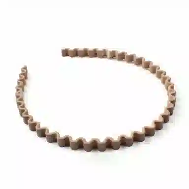 如花梦 发捆碎发发卡防滑洗脸压发黑色细波浪 亚克力 发箍 女款