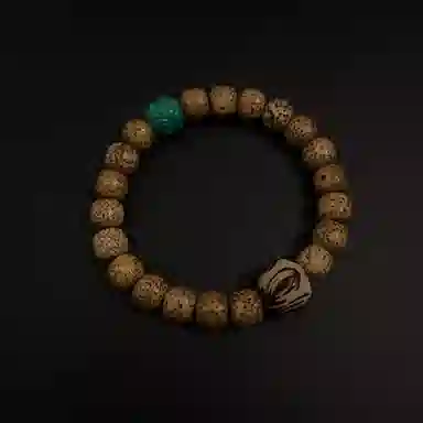 耳玺 雕刻莲花国风传统复古风小众创意设计感国潮高级感手持盘玩串珠中式转运珠 星月菩提 手串 男女同款情侣款