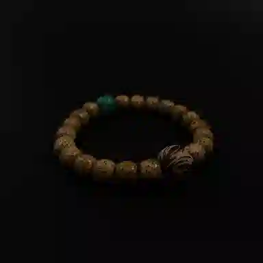 耳玺 雕刻莲花国风传统复古风小众创意设计感国潮高级感手持盘玩串珠中式转运珠 星月菩提 手串 男女同款情侣款