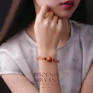 【财运爆棚】 凤凰涅磐 招财欧泊大漆转运珠 新中式串珠原创设计小众高级感#好运 水晶 手串 女款