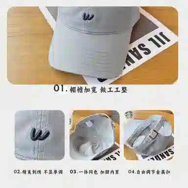 Gold Artist Wide Brim Embroidered Cap