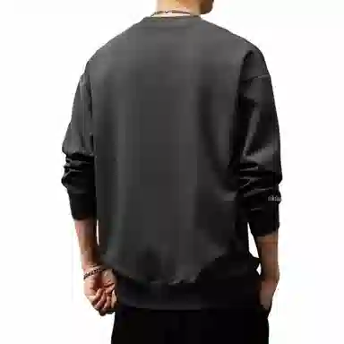 贵色 圆领潮牌落肩袖卫衣 男款