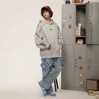 DOKI Retro Striped Hoodie